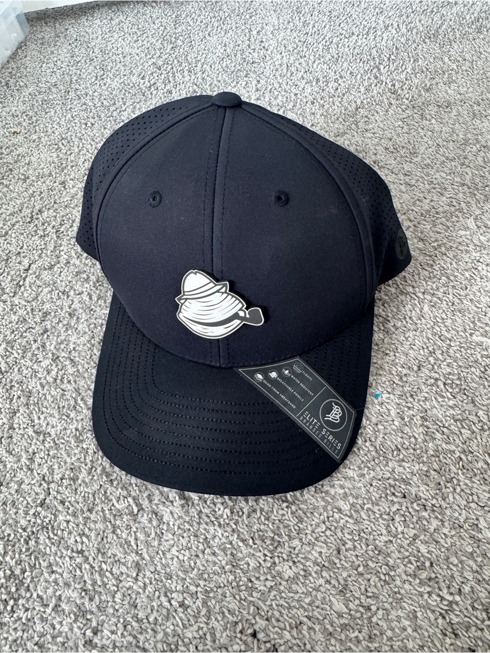 Branded Bills Elite Series Performance Snapback Hat Black Custom Logo
